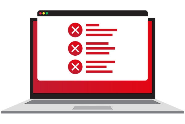 Common ACT Mistakes red computer