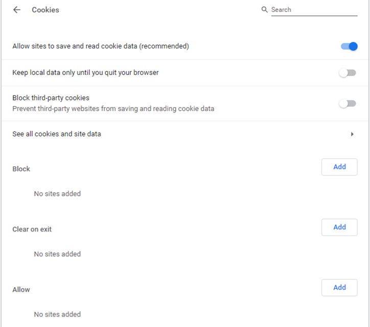 System and Browser Troubleshooting
