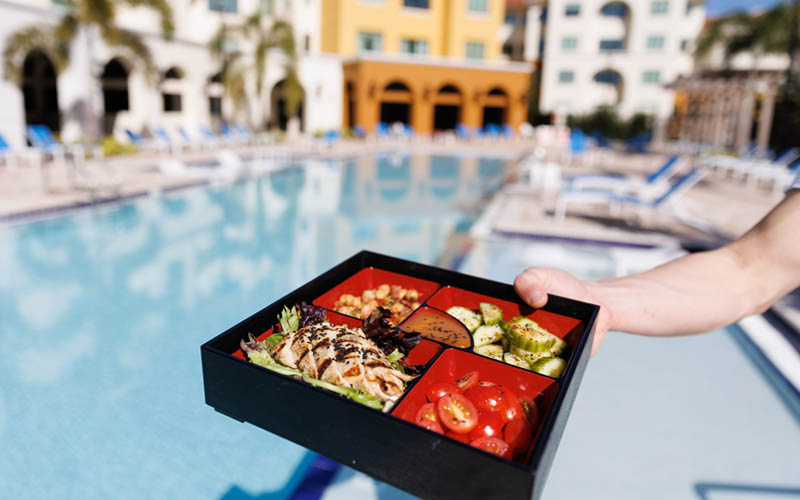 One of four featured salads offered at Fox Lodge Grill, where there's something for all types of tastes and diets fresh out of the kitchen.