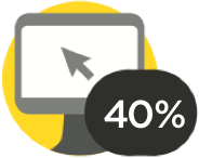40%