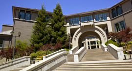 Entrance to a collegiate building.